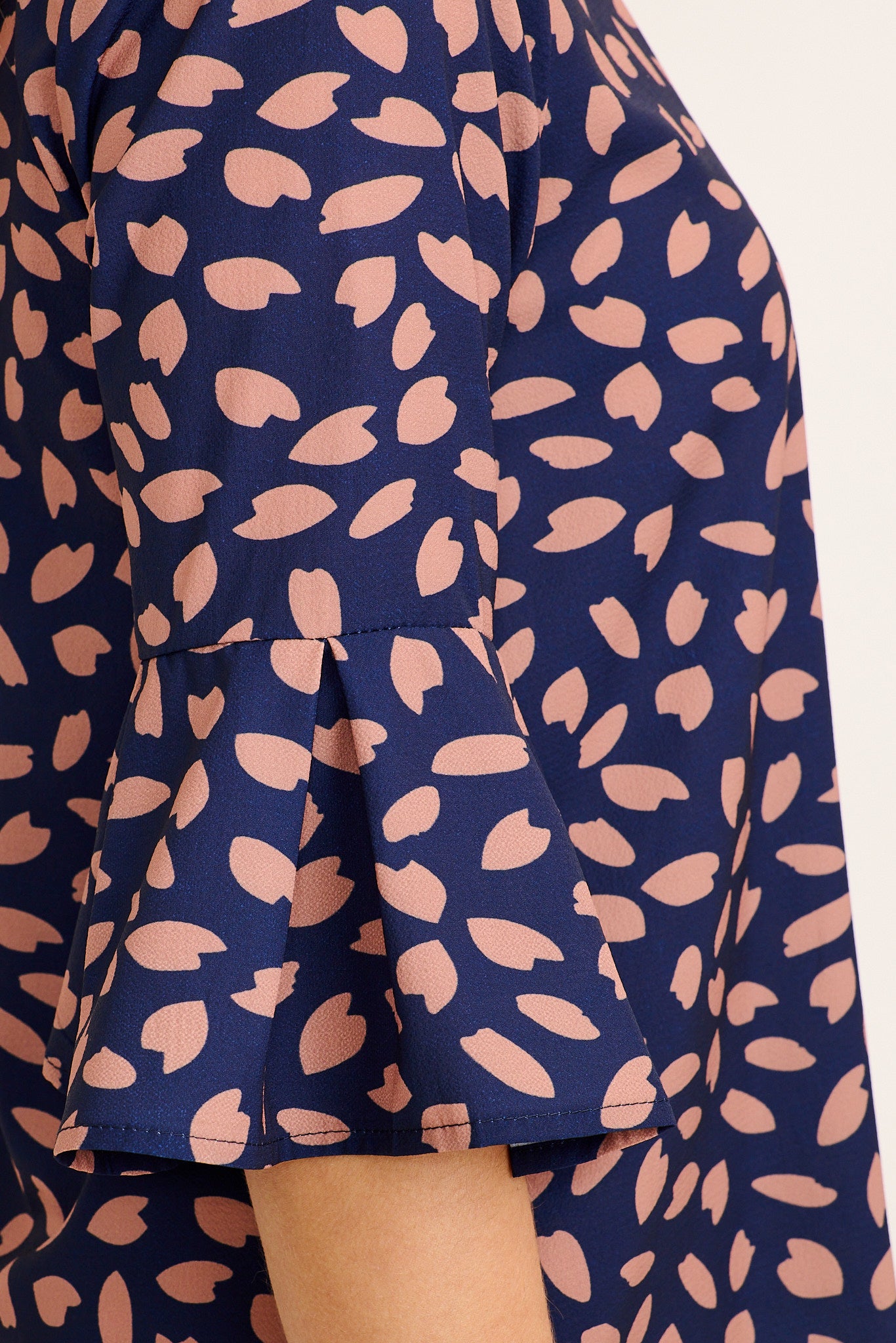 Tai Top in Navy with Rust Leaf - Image 14