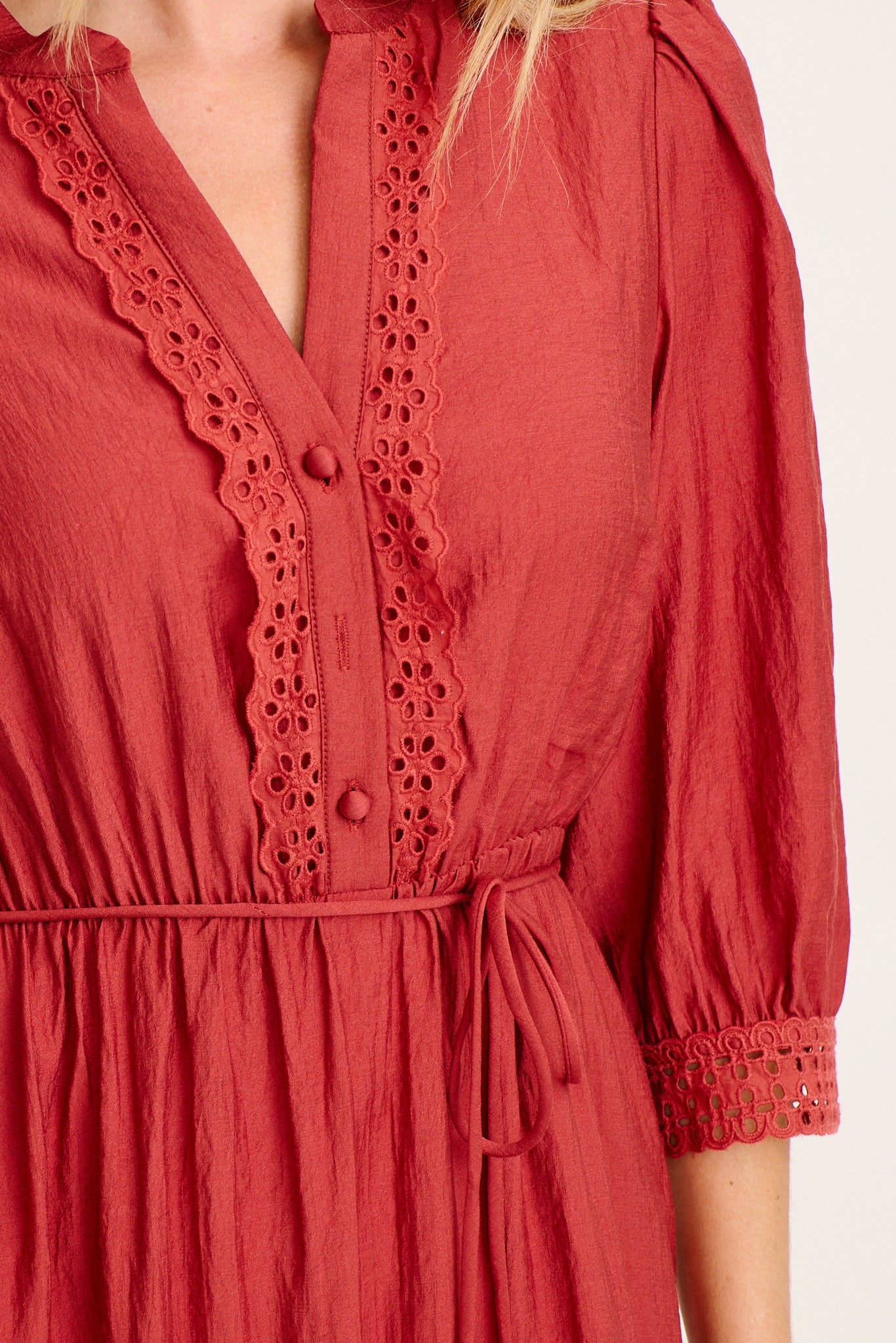 Perez Midi Dress in Rust - Image 6