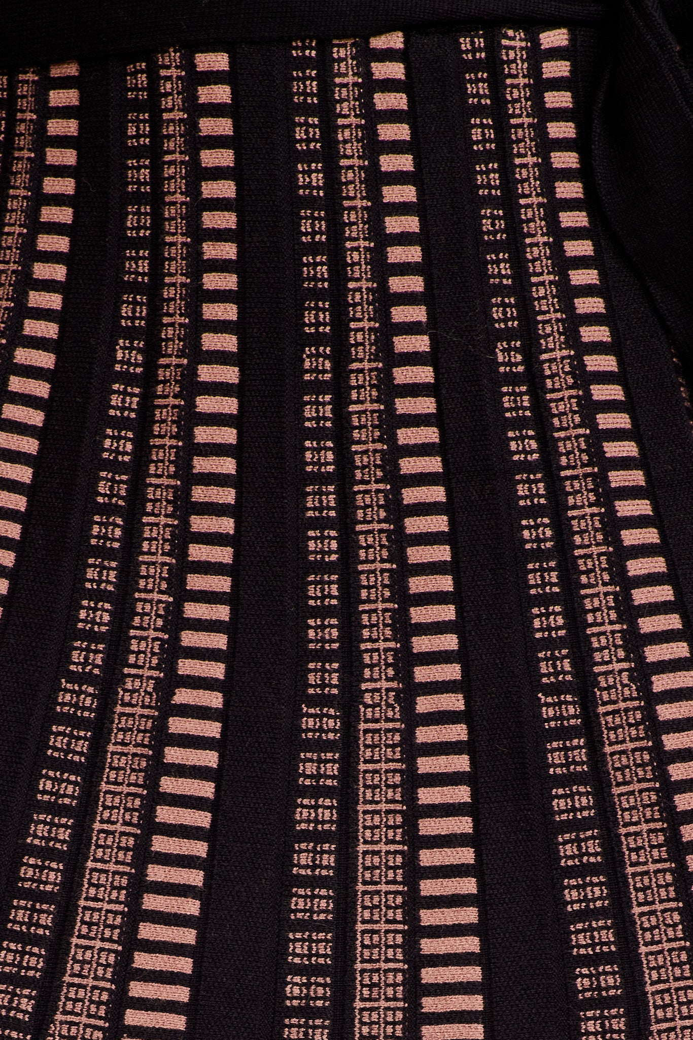 Malpensa Midi Knit Dress in Black and Brown - Image 6