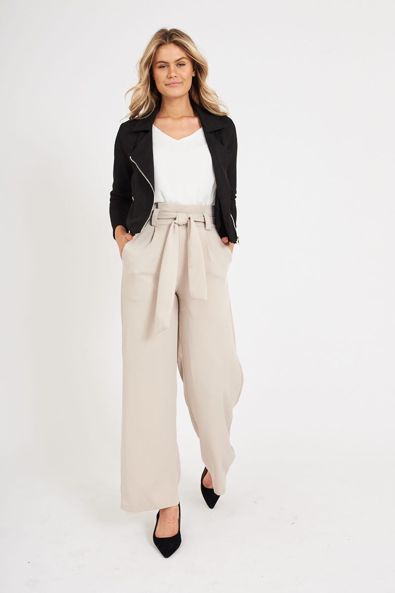 Alter Ego Pants In Beige - Image 3
